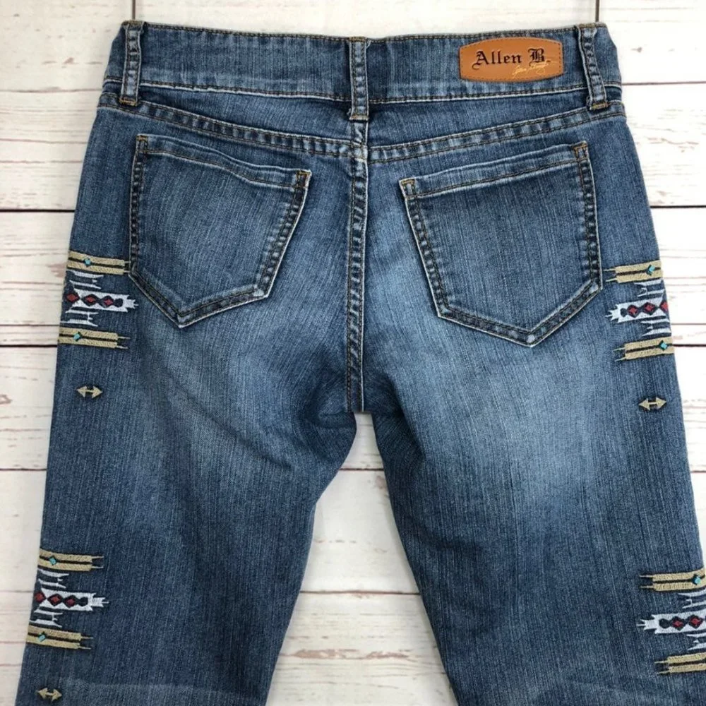 Allen B. Embroidered Jeans 4 - Picture 5 of 8